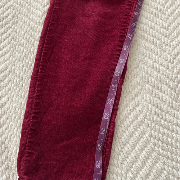 Loft velvet pants, red size 28 - Picture 3 of 9